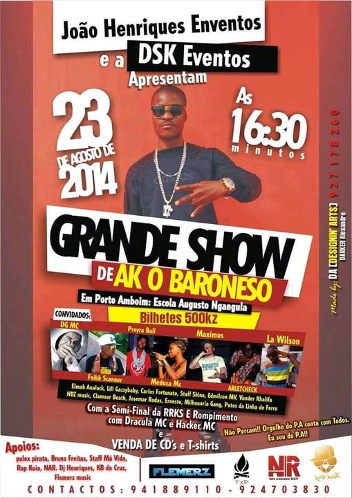 Grande Show de AK o Baroneso Em Porto Amboim